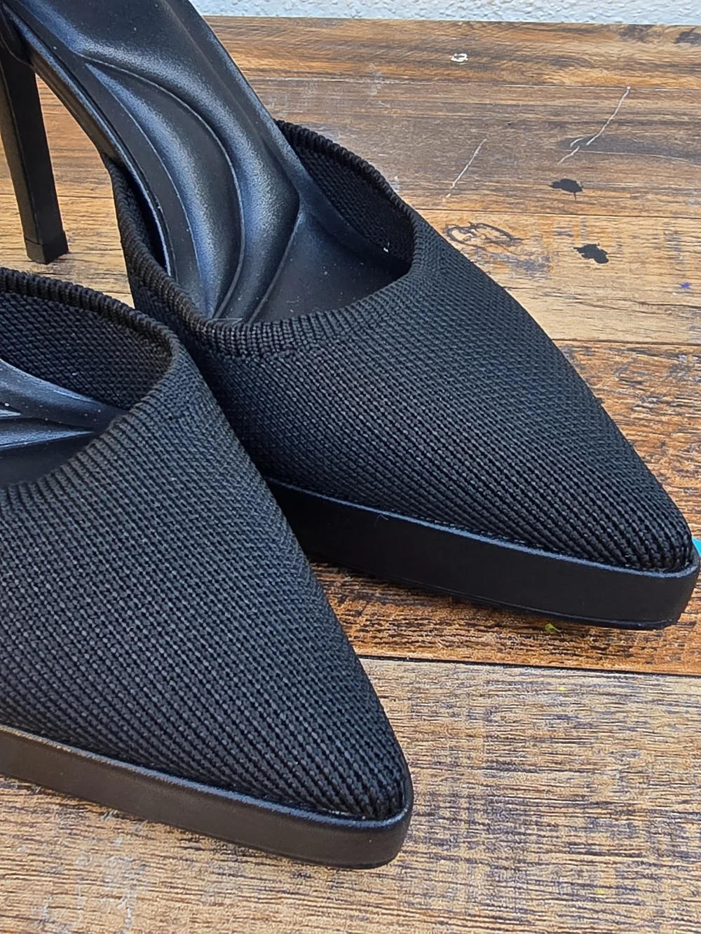 Cosy Islsand Black Pointed Toe Mary Jane Stiletto Heels Size 5 - Picture 7 of 11